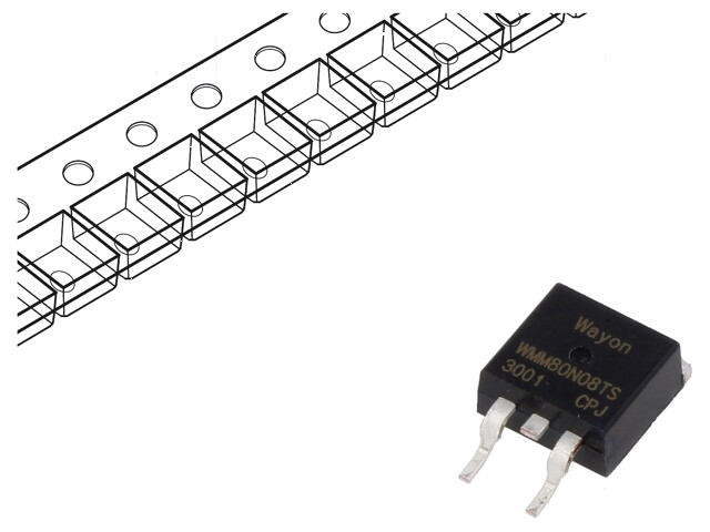 Transistor: N-MOSFET; unipolair; TO263 Transistor: N-MOSFET; unipolair; TO263